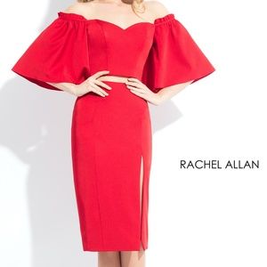 Rachel Allan red cocktail two piece